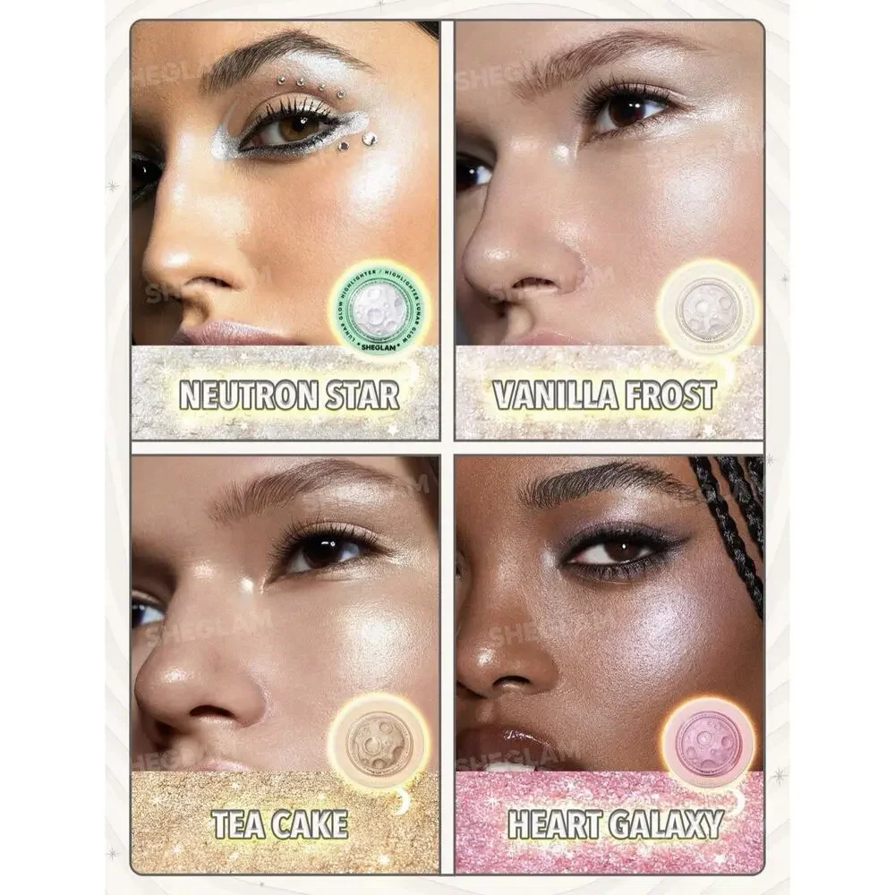 Sheglam 4 Piece Highlighter Set With Light Box Decor